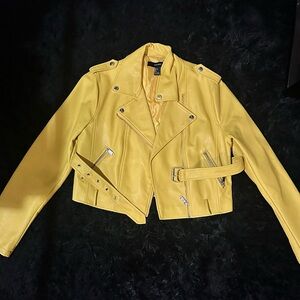 Yellow Leather Jacket